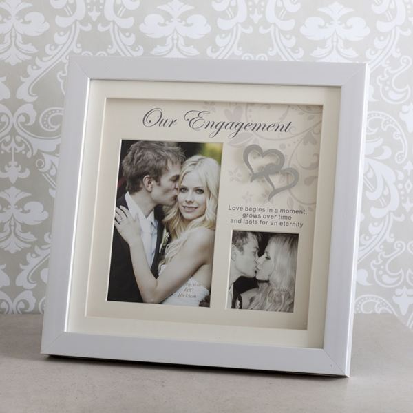 Our Engagement Double Photo Frame The Gift Experience