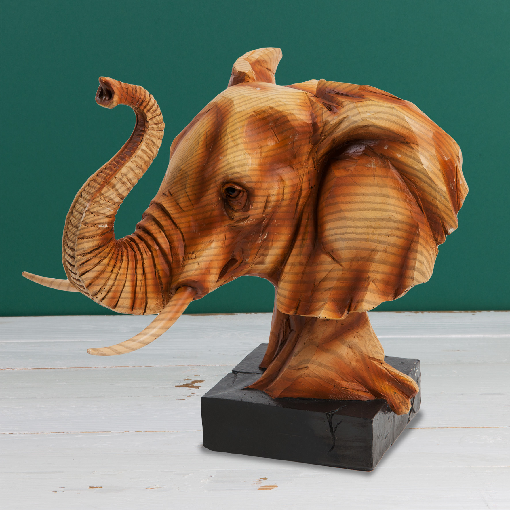 Naturecraft Wood Effect Resin Animal Statue Ornament Figurine Choose Design 