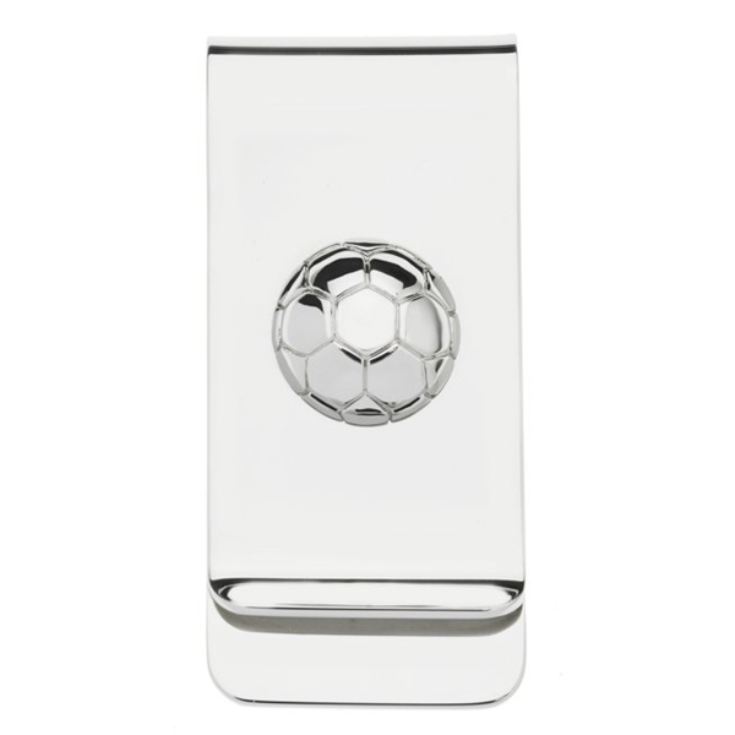 Engraved Football Money Clip in Personalised Gift Box product image