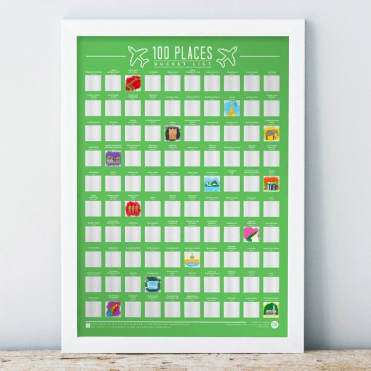 Places To Visit Bucket List Scratch Poster product image