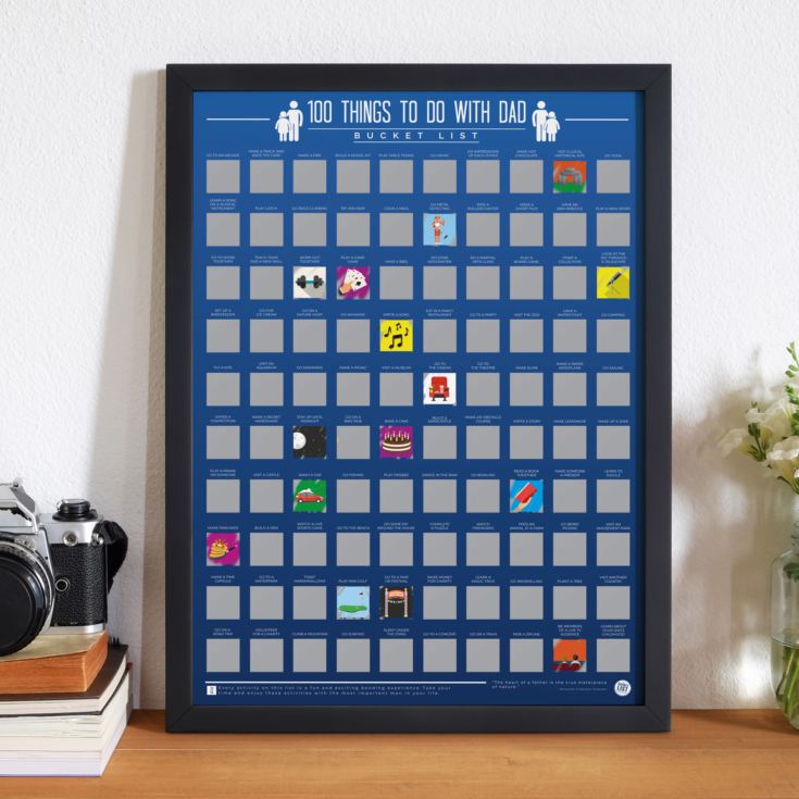 100 Things To Do With Dad - Scratch Poster product image