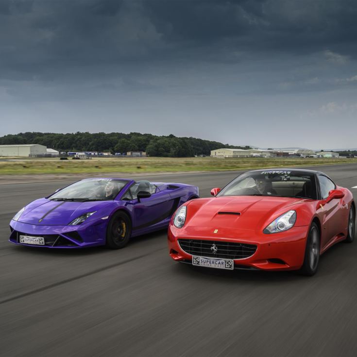 Double Supercar Driving Blast with High Speed Passenger Ride product image