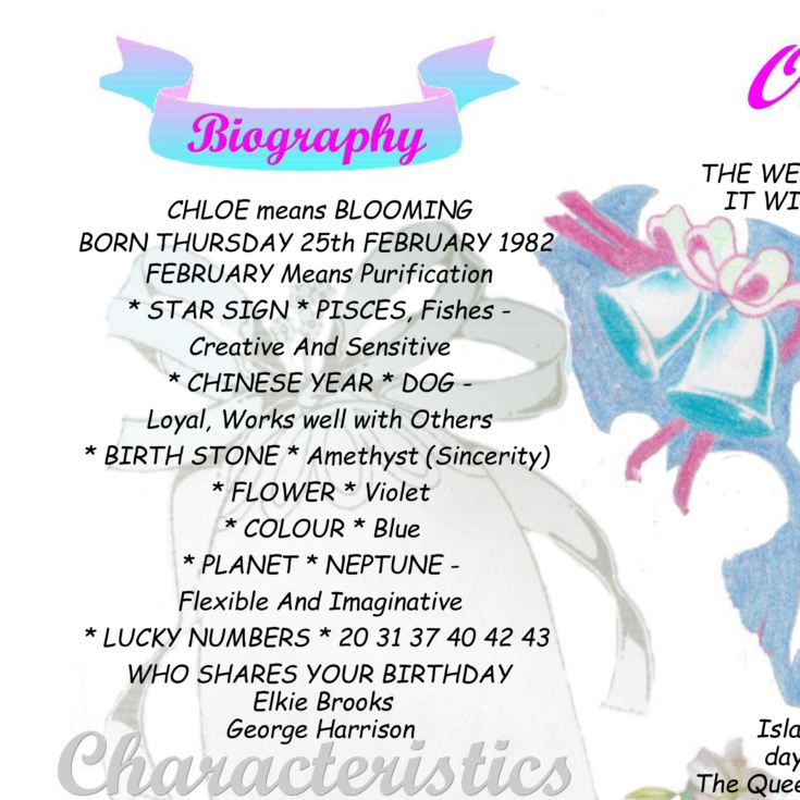 10th Anniversary (Tin) Wedding Day Chart Framed Print product image