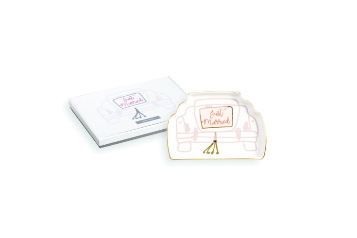 Love You More Porcelain Dish - Just Married Car product image
