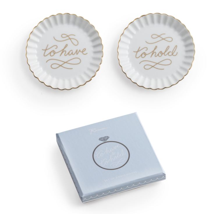 To Have & To Hold Porcelain Wedding Ring Dishes product image