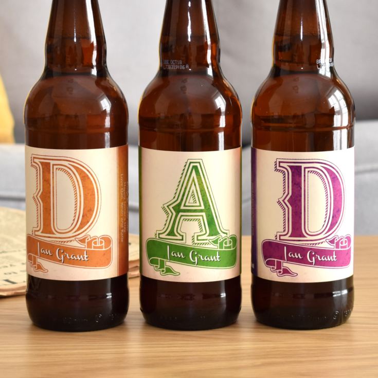 Personalised Best Dad Ever Pack of 3 Beer product image