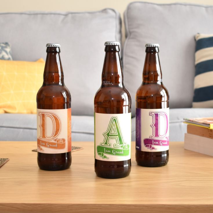 Personalised Best Dad Ever Pack of 3 Beer product image