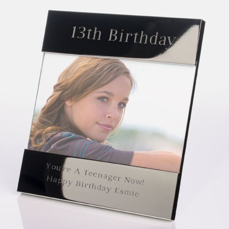 Engraved 13th Birthday Photo Frame product image