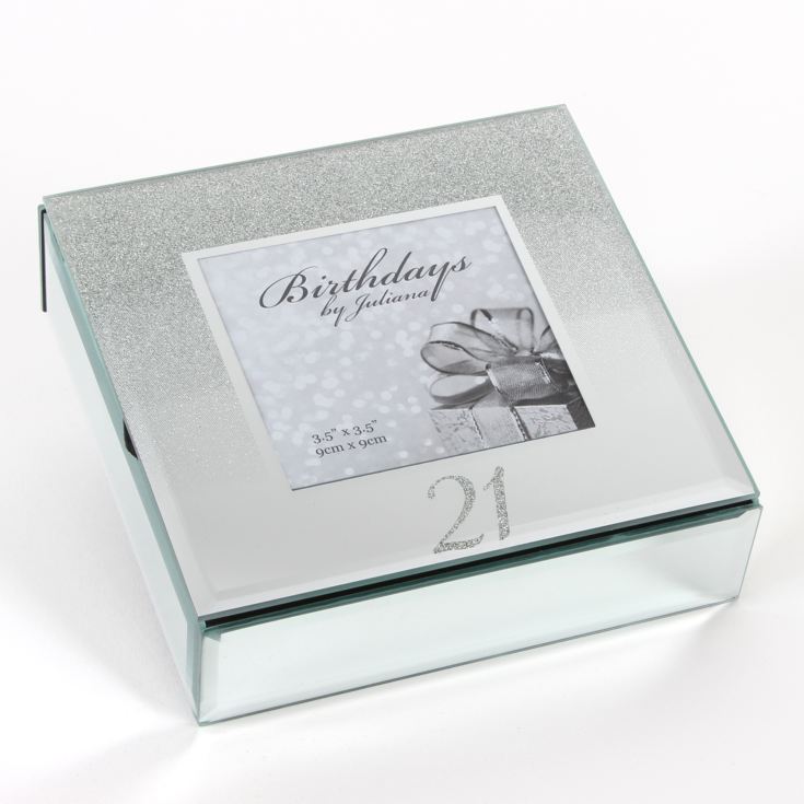 Birthdays by Juliana '21' Glitter Mirror Trinket Box product image