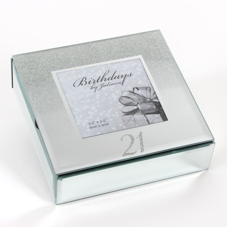 Milestones Glitter Mirror Trinket Box - 21st product image