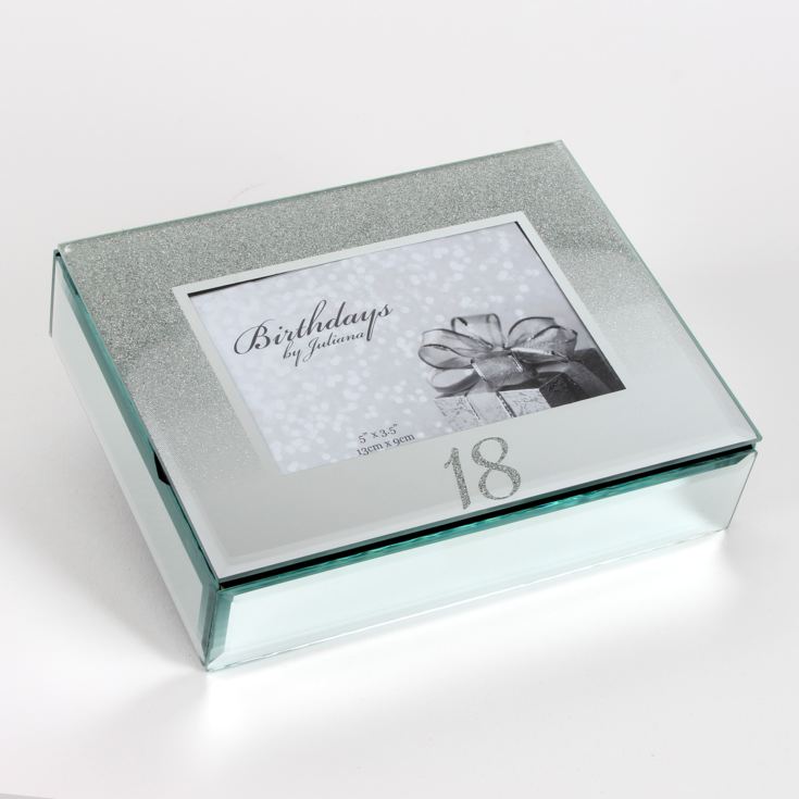 Birthdays by Juliana '18' Glitter Mirror Jewellery Box The Gift
