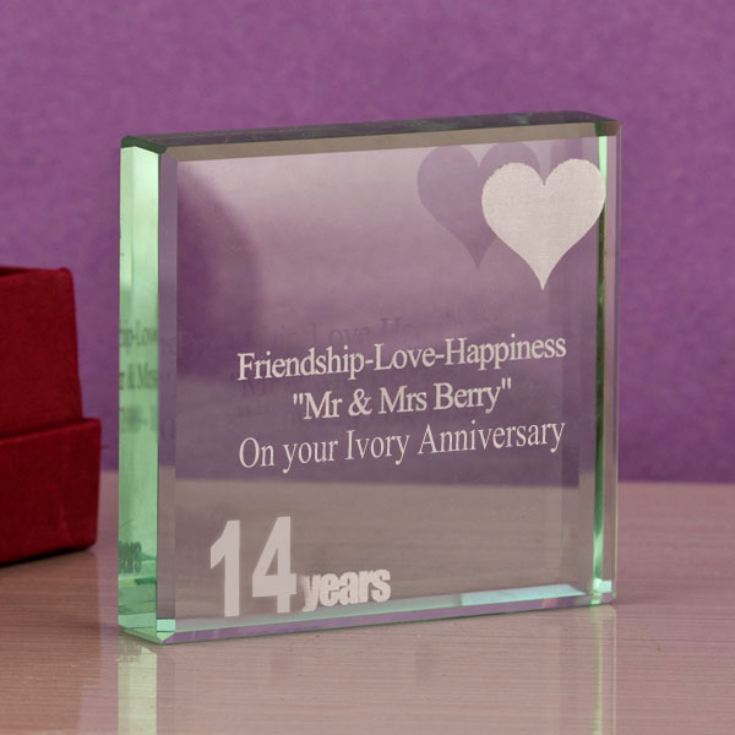 Ivory Anniversary Gifts
 14th Ivory Anniversary Keepsake