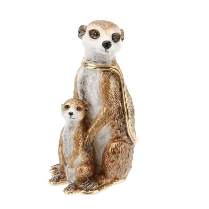 Treasured Trinkets - Meerkat with Baby Standing product image