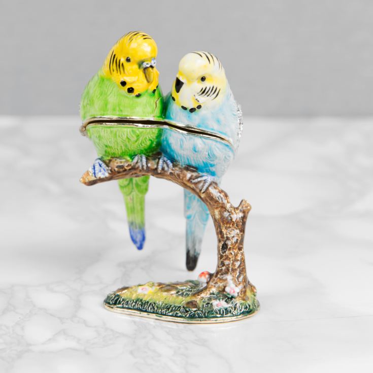Treasured Trinkets Two Budgerigars product image