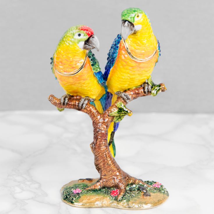 Treasured Trinkets Figurine - Pair of Parrots on Branch product image