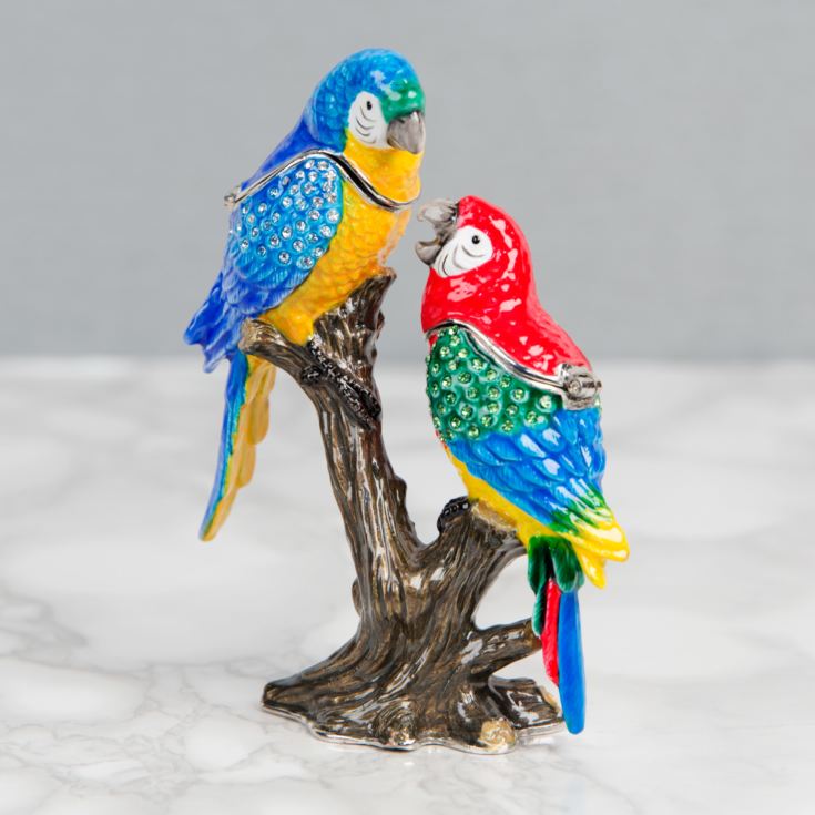 Treasured Trinkets - 2 Parrots on Branch product image