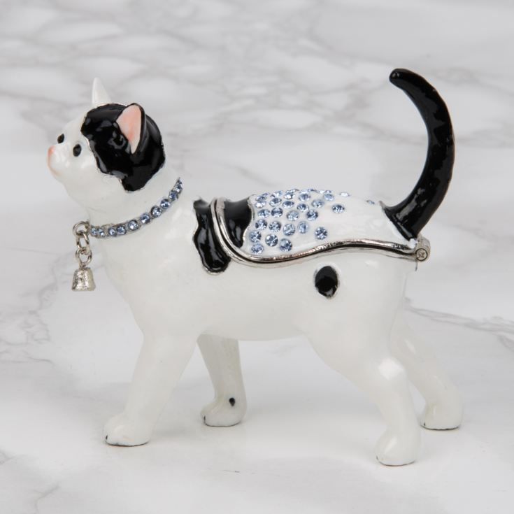 Treasured Trinkets - Black and White Cat Standing product image