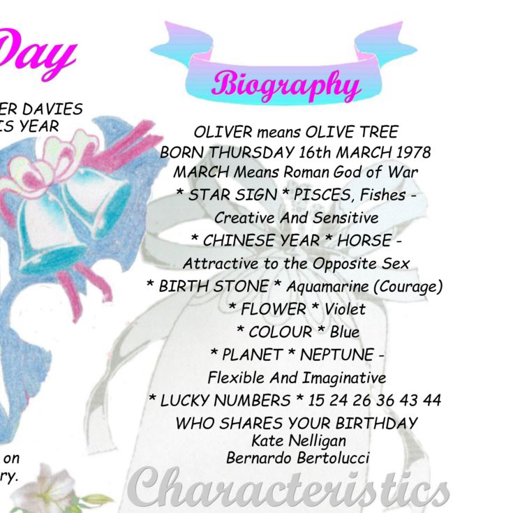 15th Anniversary (Crystal) Wedding Day Chart Framed Print product image