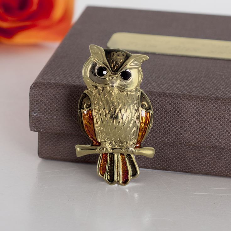 Luxury Engraved Gifts UK Mens Happy Retiret Wise Owl Keyring
