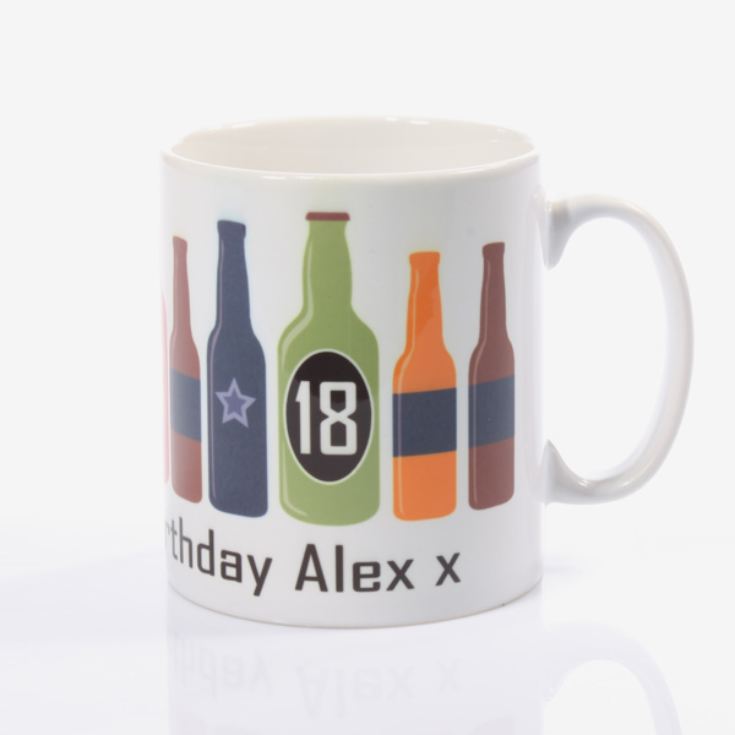 Personalised 18th Birthday Beer Bottles Mug product image