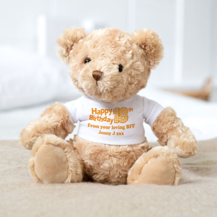 18th Birthday Personalised Honey Bear product image