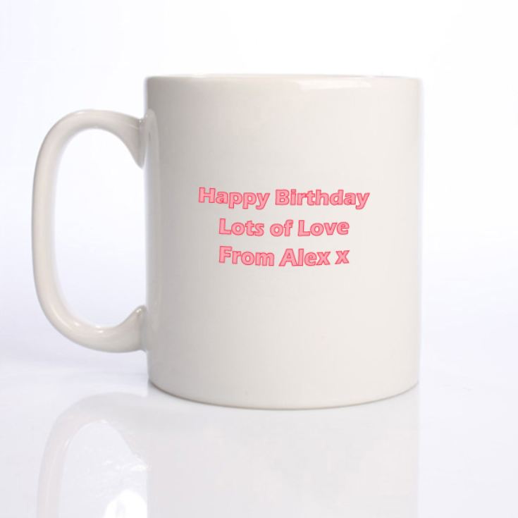 Established in... Personalised 18th Birthday Mug Pink ...