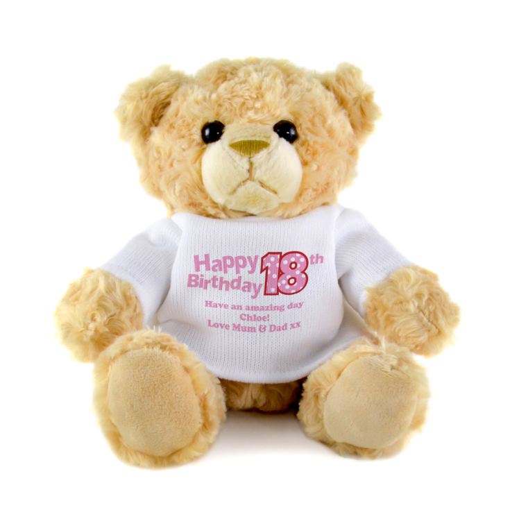 18th Birthday Personalised Honey Bear product image