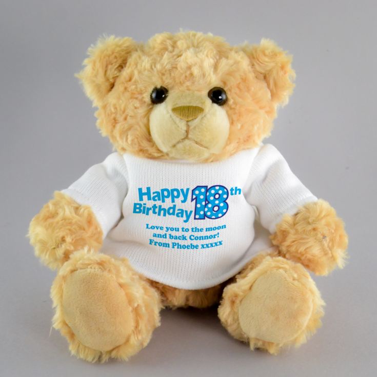 18th Birthday Personalised Honey Bear product image