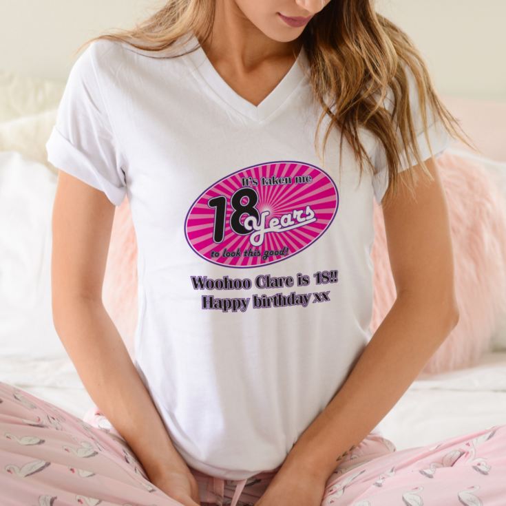 18 Years Personalised Birthday T-Shirt product image