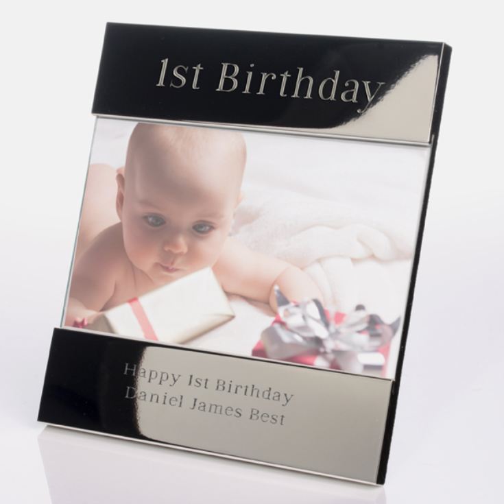 Engraved 1st Birthday Photo Frame product image