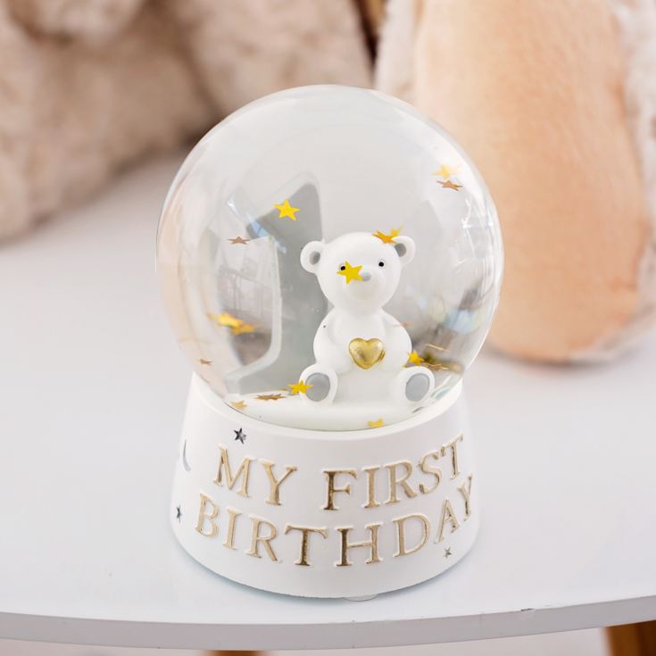 Bambino My First Birthday Glittering Water Globe product image