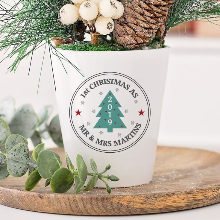 Personalised Christmas Tree Plant Pot The Gift Experience
