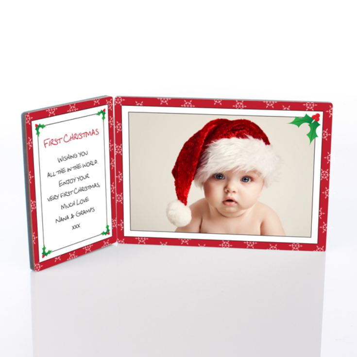 First Christmas Photo Message Plaque product image