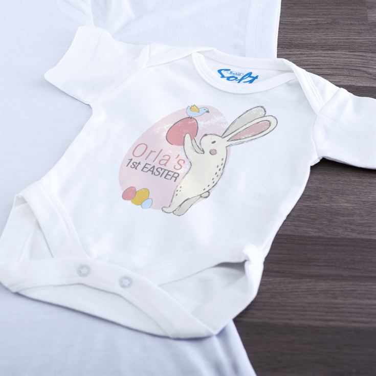 Personalised My 1st Easter Bunny Baby Grow product image