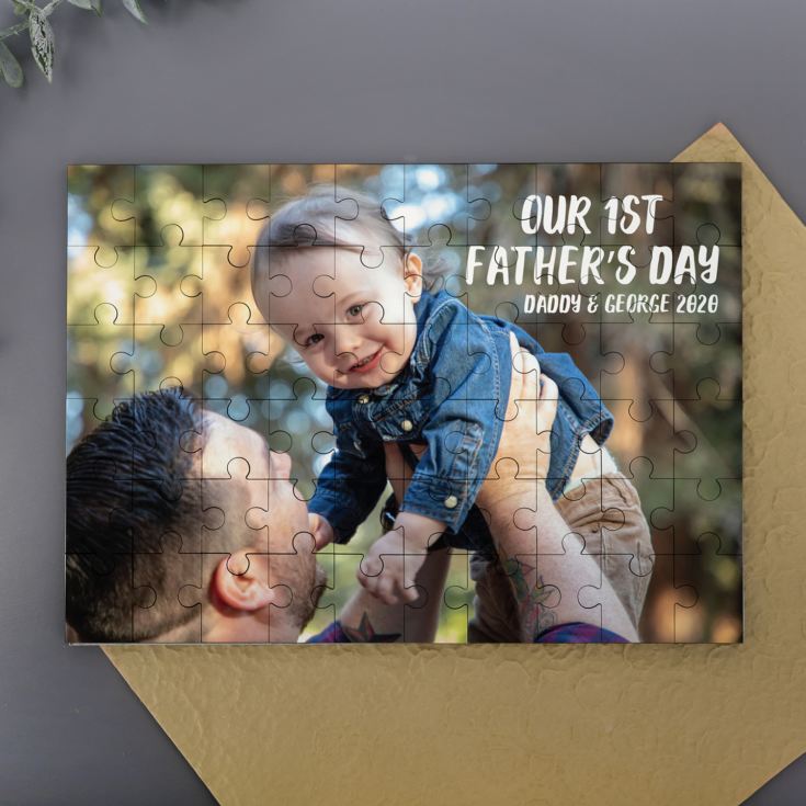 Personalised Our 1st Father's Day Photo Upload Jigsaw Puzzle product image