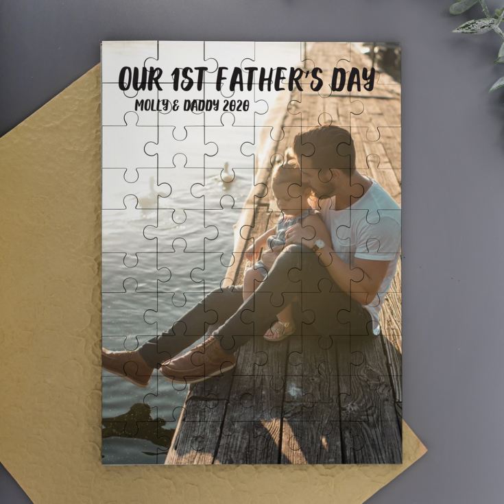 Personalised Our 1st Father's Day Photo Upload Jigsaw Puzzle product image