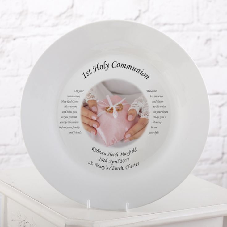 1st Holy Communion Personalised Photo Plate product image