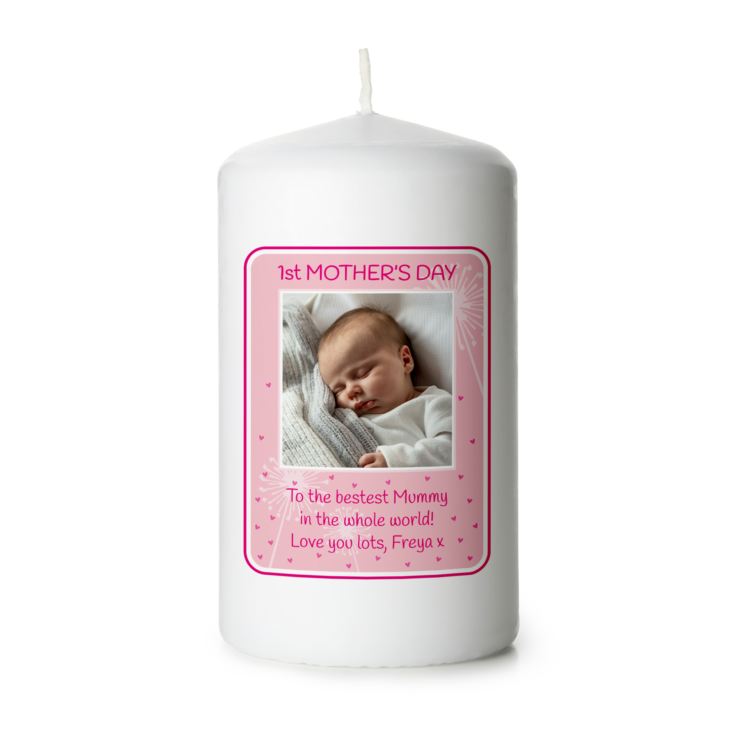 Personalised 1st Mother's Day Photo Candle product image