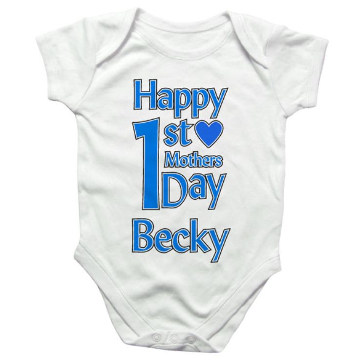 First Mother's Day Personalised Baby Grow product image