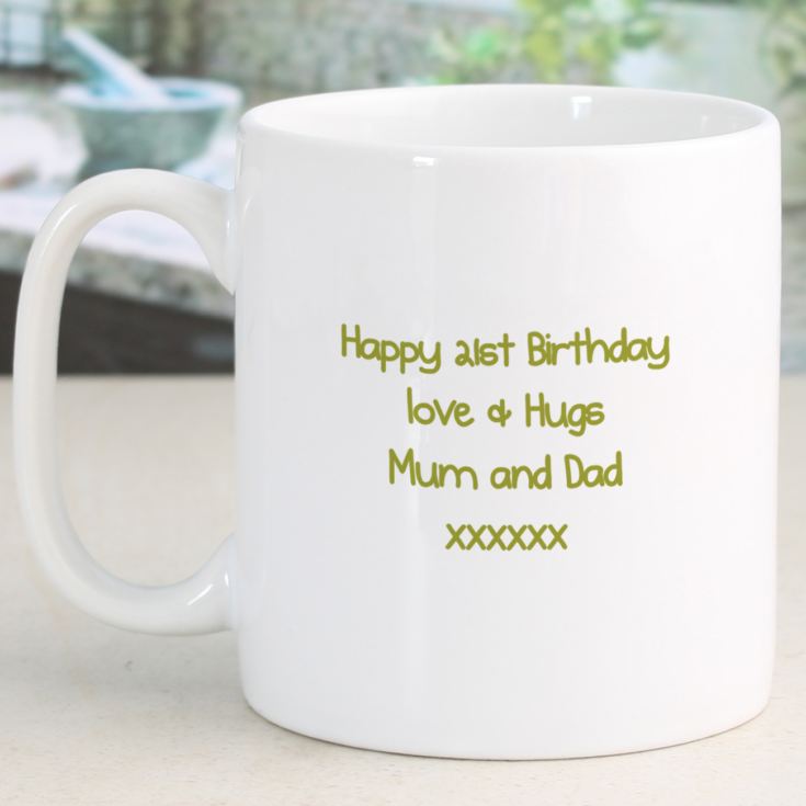 Happy 21st Birthday Personalised Mug product image