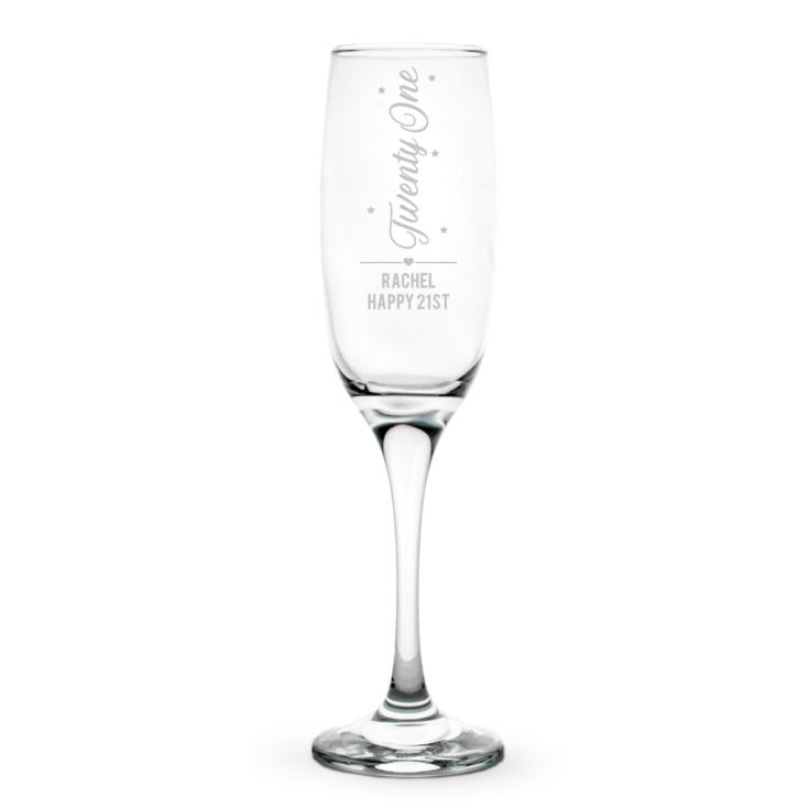 Personalised 21st Birthday Prosecco Glass product image
