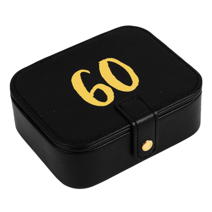 Signography Black Leatherette & Gold Foil Jewellery Box - 60 product image