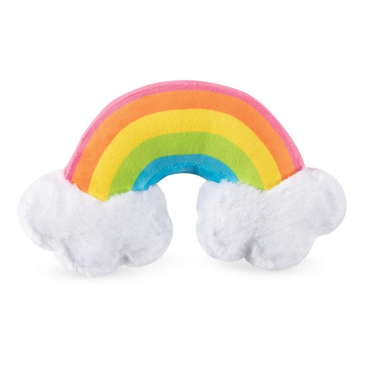 FRINGE Rainbow with Clouds Squeaky Dog Toy product image