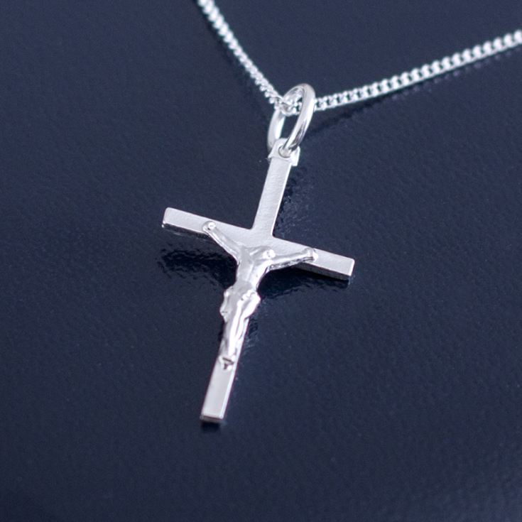 Sterling Silver Crucifix In Personalised Gift Box product image