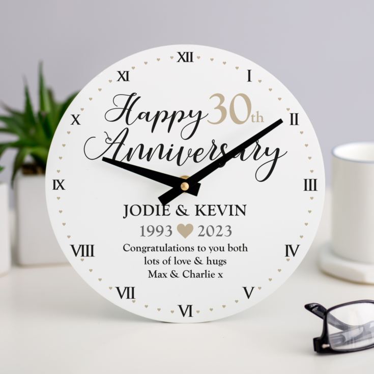 30th Anniversary Clock product image