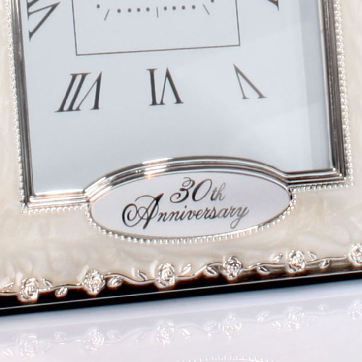 30th Pearl Wedding Anniversary Quartz Clock The Gift Experience