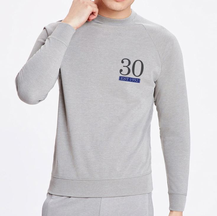 Personalised 30th Birthday Grey Sweatshirt product image