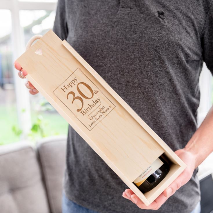 Engraved Birthday Wine Box product image