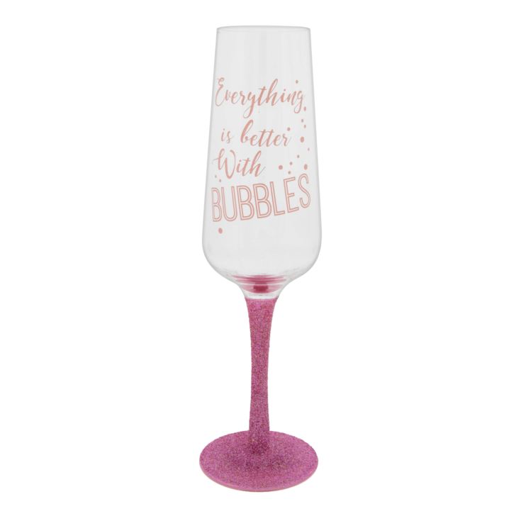 Pink Prosecco Flute - Everything Is Better With Bubbles product image