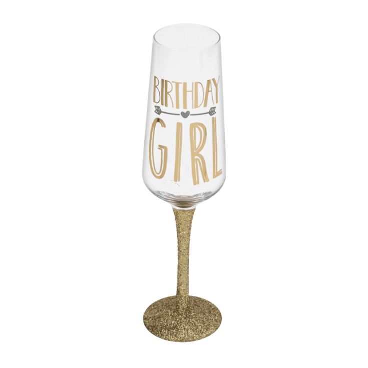 Golden Shimmer Birthday Girl Prosecco Flute product image